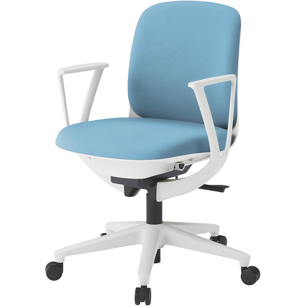 KJ-326DLM-W9S4 トルテUチェア ローバック 固定肘 ビニールレザーDL ウレタンキャスター<配送時組立サービス付> 1台 イトーキ 【通販モノタロウ】