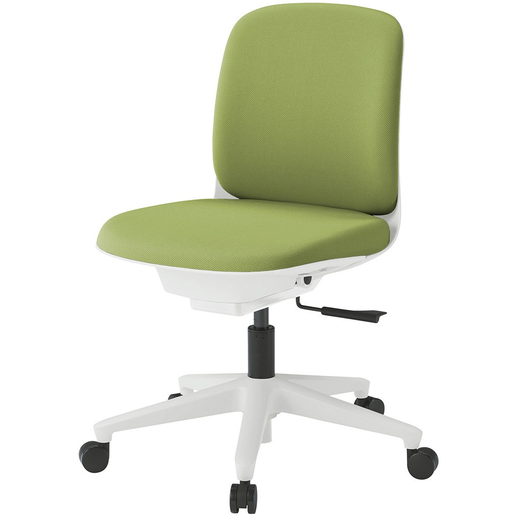 KJ-320PVM-W9Q7 トルテUチェア ローバック 肘なし 布地PV ウレタンキャスター<配送時組立サービス付> イトーキ ホワイト 高さ770mm幅445mm奥行530mm  KJ-320PVM-W9Q7