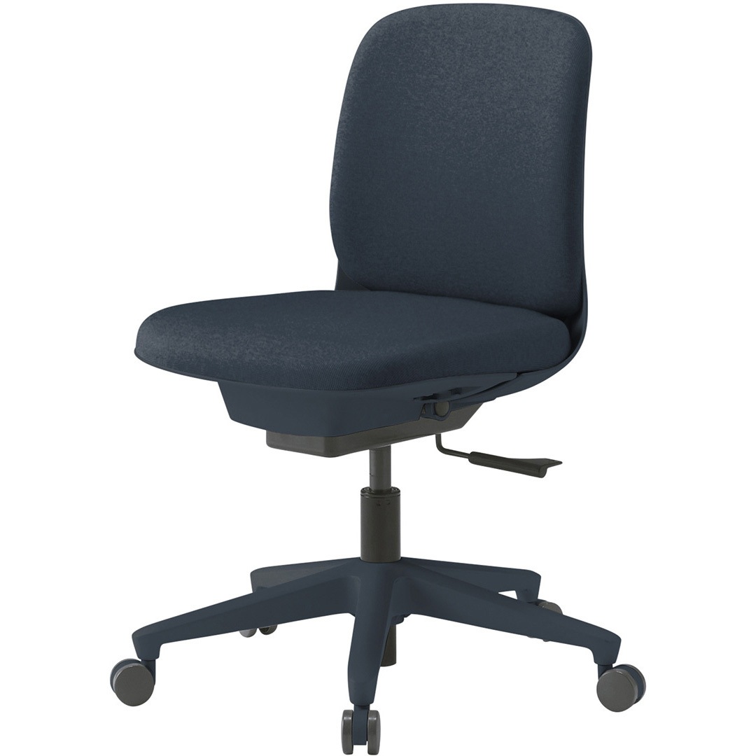 KJ-340CFM-B1B1 トルテUチェア ローバック 肘なし 布地CF ウレタンキャスター<配送時組立サービス付> イトーキ ミッドナイトブルー色 高さ770mm幅445mm奥行530mm  KJ-340CFM-B1B1 33,787円
