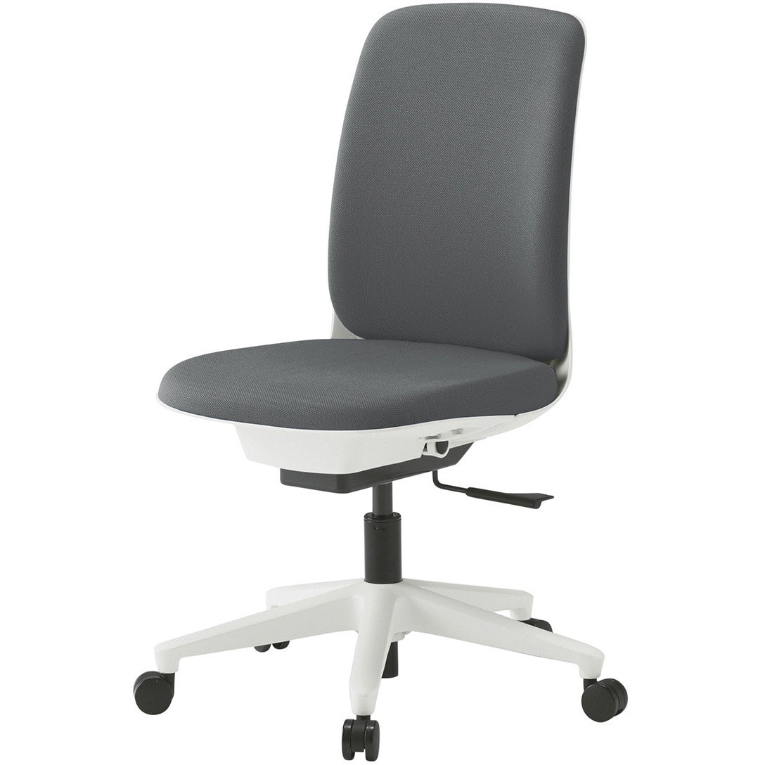 KJ-310PVM-W9C3 トルテUチェア ハイバック 肘なし 布地PV ウレタンキャスター<配送時組立サービス付> イトーキ ホワイト 高さ865mm幅445mm奥行560mm  KJ-310PVM-W9C3