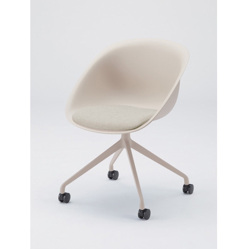 KLD-985C1-H9 ワンチェア 回転脚タイプ  座クッション 布地C<配送時組立サービス付> イトーキ エクリュベージュ色 高さ770mm幅545mm奥行565mm  KLD-985C1-H9