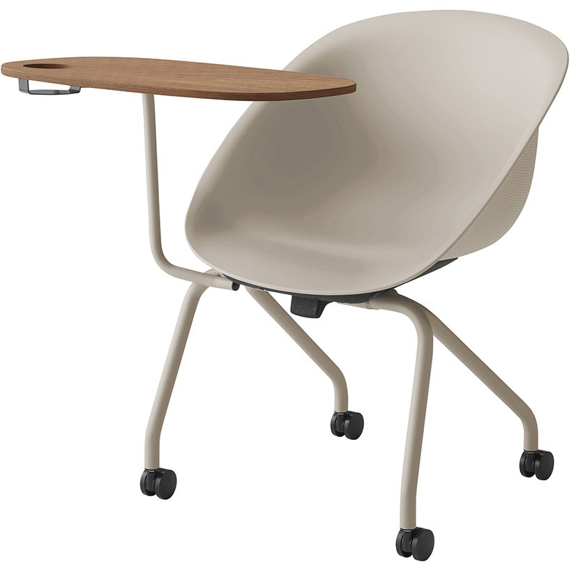 KLD9131-H922 ワンチェア カップホルダー付テーブル付 ネスティングタイプ ヌードシェル<配送時組立サービス付> 1台 イトーキ 【通販モノタロウ】