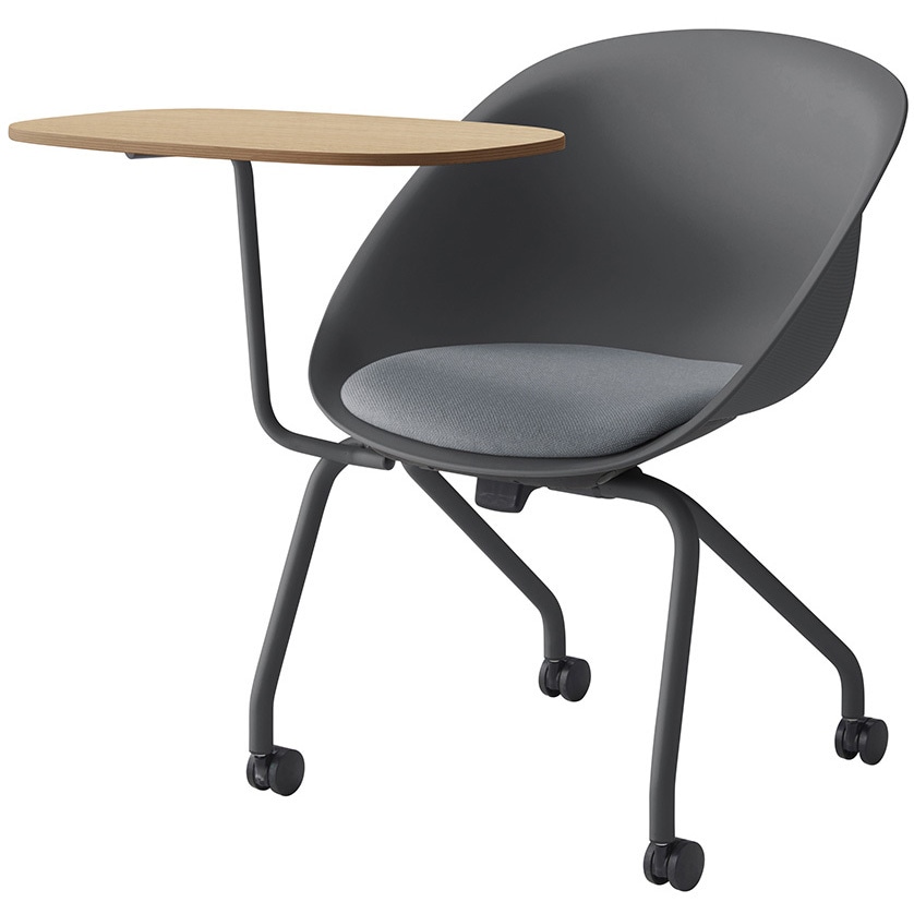 KLD922C1-C326 ワンチェア テーブル付 ネスティングタイプ 座クッション 布地C<配送時組立サービス付> イトーキ 高さ770mm幅665mm奥行855mm  KLD922C1-C326