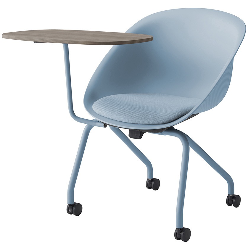 KLD922C1-S521 ワンチェア テーブル付 ネスティングタイプ 座クッション 布地C<配送時組立サービス付> イトーキ 高さ770mm幅665mm奥行855mm  KLD922C1-S521