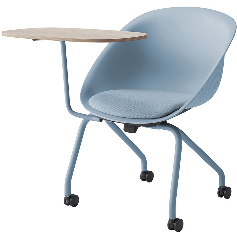 KLD922C1-S527 ワンチェア テーブル付 ネスティングタイプ 座クッション 布地C<配送時組立サービス付> イトーキ 高さ770mm幅665mm奥行855mm  KLD922C1-S527