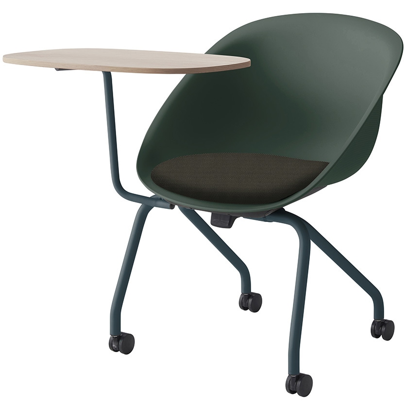 KLD922PV1G2T127 ワンチェア テーブル付 ネスティングタイプ 座クッション 布地PV<配送時組立サービス付> イトーキ ブラック 質量10.8kg 高さ770mm幅665mm奥行855mm  KLD922PV1G2T127