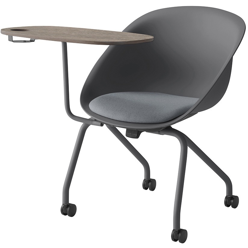 KLD923C1-C321 ワンチェア カップホルダー付テーブル付 ネスティングタイプ 座クッション 布地C<配送時組立サービス付> 1台 イトーキ 【通販モノタロウ】