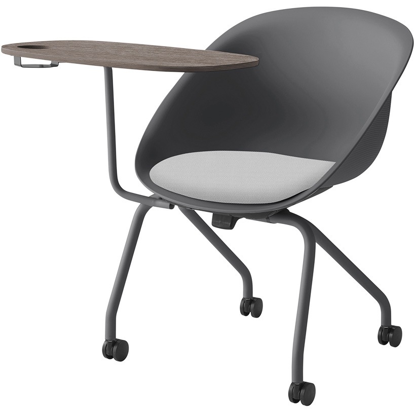 KLD923PV1C3W721 ワンチェア カップホルダー付テーブル付 ネスティングタイプ 座クッション 布地PV<配送時組立サービス付> 1台 イトーキ 【通販モノタロウ】