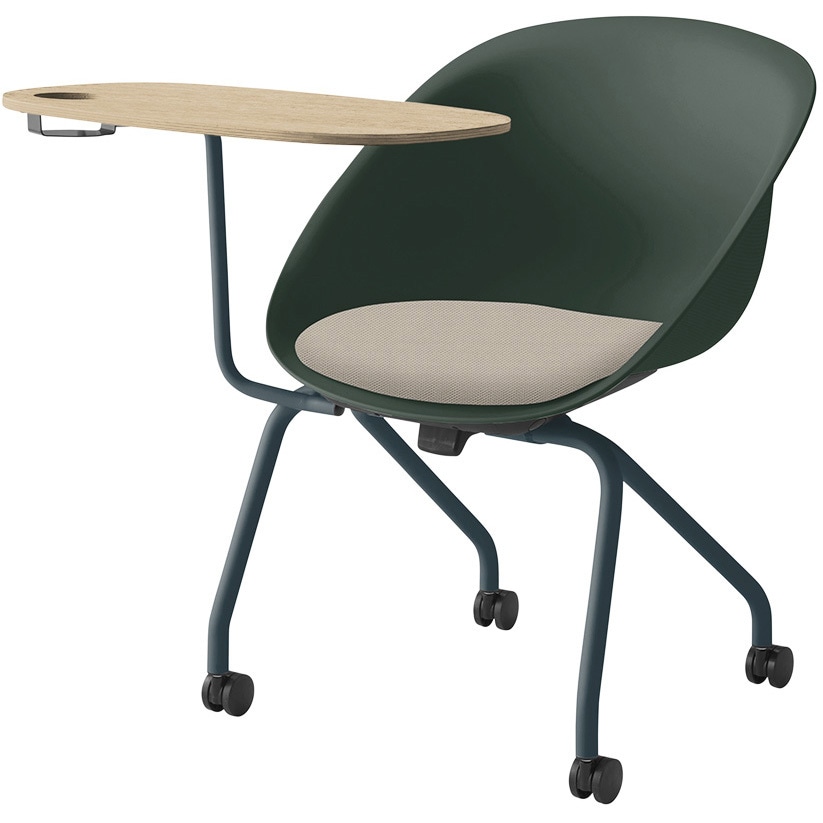 KLD923PV1G2H926 ワンチェア カップホルダー付テーブル付 ネスティングタイプ 座クッション 布地PV<配送時組立サービス付> 1台 イトーキ 【通販モノタロウ】