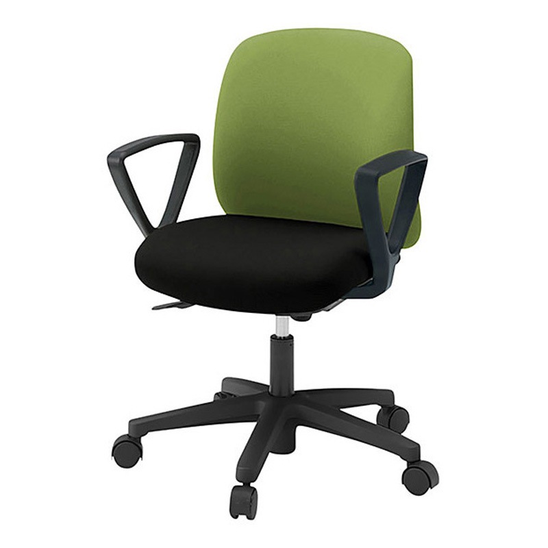 KT-176PV-T1T1Q7 ボニートチェア 布地張り 背裏 樹脂タイプ 固定肘付 ベースカラー ブラック ナイロンキャスター<配送時組立サービス付> 1台 イトーキ 【通販モノタロウ】