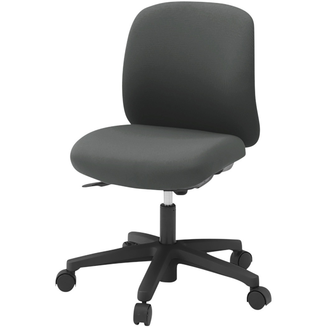 KT-180PV-T1C3 ボニートチェア 布地張り 背裏 張りぐるみタイプ 肘なし ベースカラー ブラック ウレタンキャスター<配送時組立サービス付> 1台 イトーキ 【通販モノタロウ】