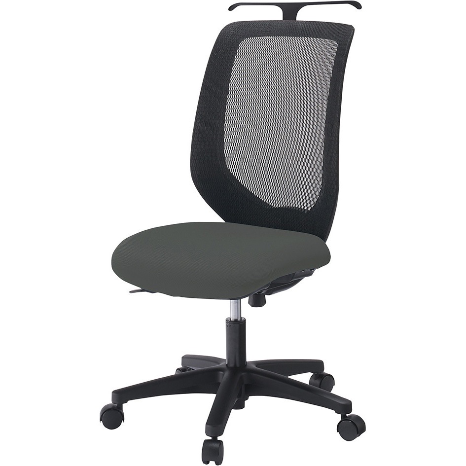 KT-250PVHT1C3T1 コルトチェア 肘なし ハンガー付 ベースカラー ブラック ナイロンキャスター<配送時組立サービス付> 1台 イトーキ 【通販モノタロウ】