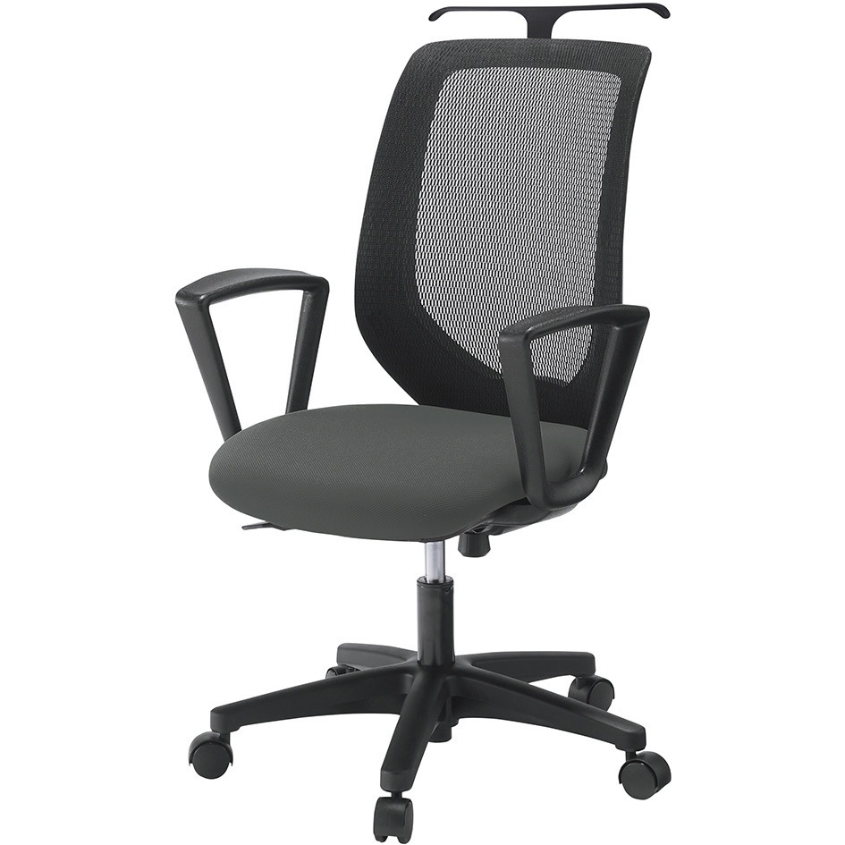 KT256PVHMT1C3T1 コルトチェア 肘付 ハンガー付 ベースカラー ブラック ウレタンキャスター<配送時組立サービス付> 1台 イトーキ 【通販モノタロウ】