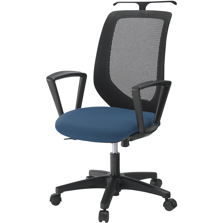 KT-256PVHT1N3T1 コルトチェア 肘付 ハンガー付 ベースカラー ブラック ナイロンキャスター<配送時組立サービス付> 1台 イトーキ 【通販モノタロウ】