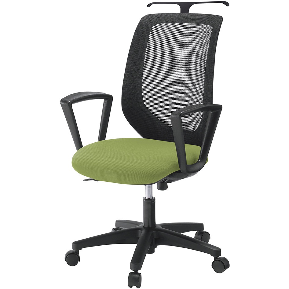 KT-256PVHT1Q7T1 コルトチェア 肘付 ハンガー付 ベースカラー ブラック ナイロンキャスター<配送時組立サービス付> 1台 イトーキ 【通販モノタロウ】