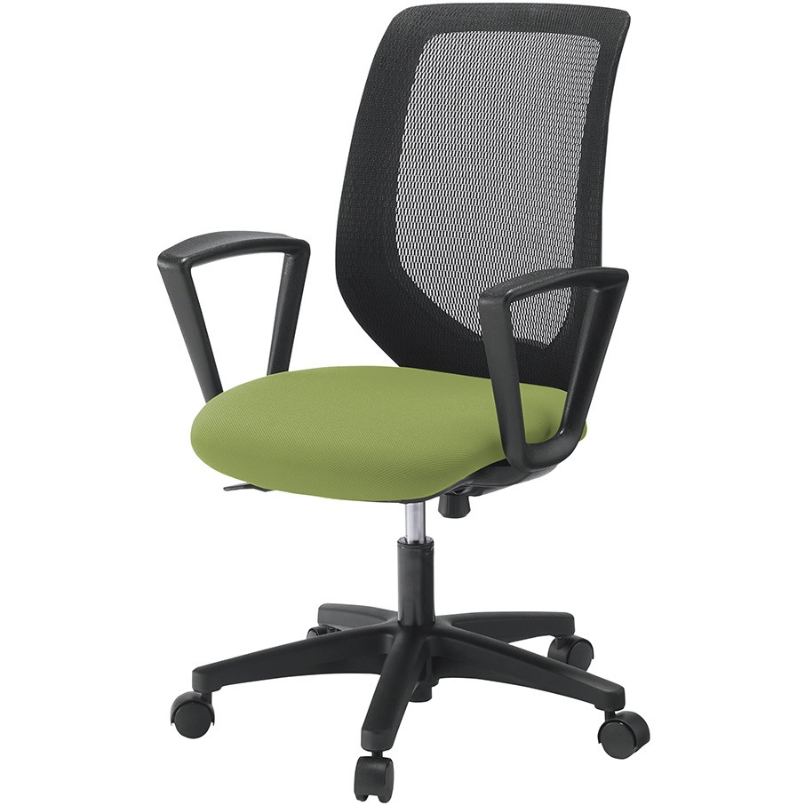 KT-256PV-T1Q7T1 コルトチェア 肘付 ベースカラー ブラック ナイロンキャスター<配送時組立サービス付> イトーキ ホワイト 高さ900mm幅620mm奥行585mm  KT-256PV-T1Q7T1