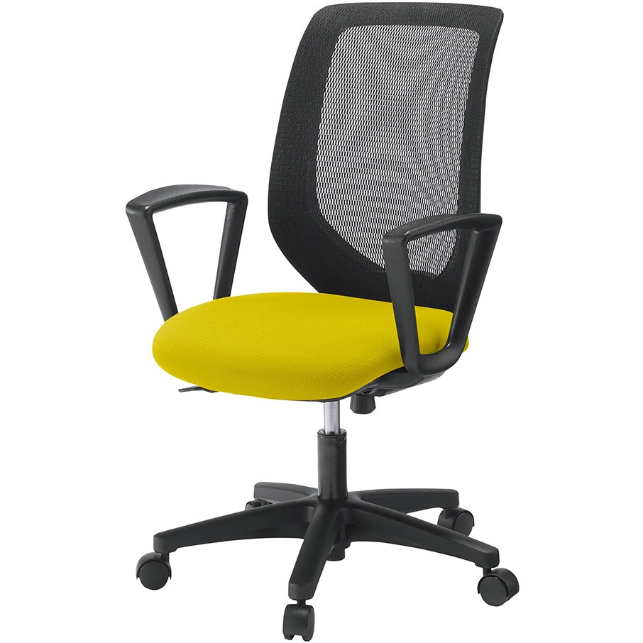 KT-256PV-T1U5T1 コルトチェア 肘付 ベースカラー ブラック ナイロンキャスター<配送時組立サービス付> イトーキ ホワイト 高さ900mm幅620mm奥行585mm  KT-256PV-T1U5T1