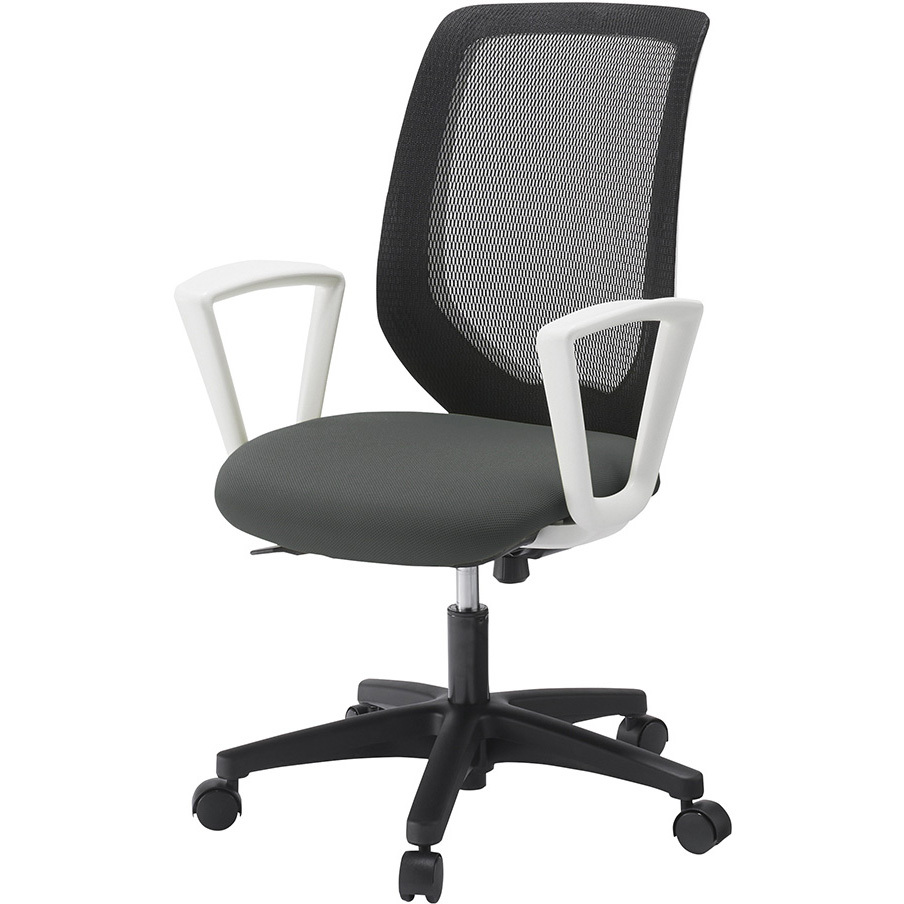 KT-256PV-W9C3T1 コルトチェア 肘付 ベースカラー ホワイト ナイロンキャスター<配送時組立サービス付> イトーキ 高さ900mm幅620mm奥行585mm  KT-256PV-W9C3T1