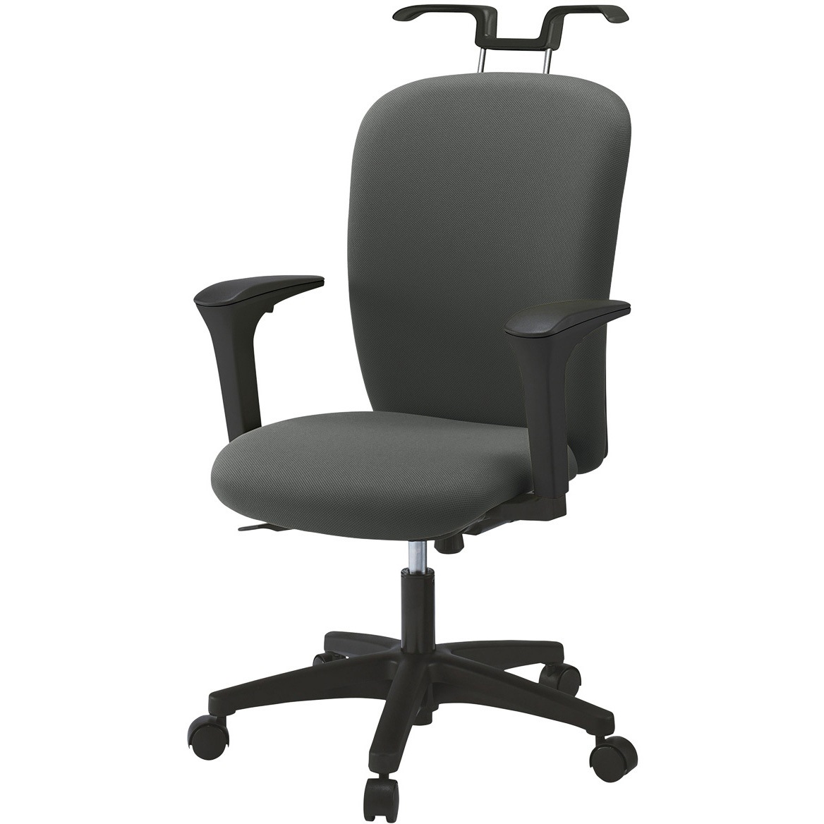 KT-357PVH-T1C3 リエットRチェア ハイバック 可動肘・ハンガー付 ナイロンキャスター<配送時組立サービス付> 1台 イトーキ 【通販モノタロウ】