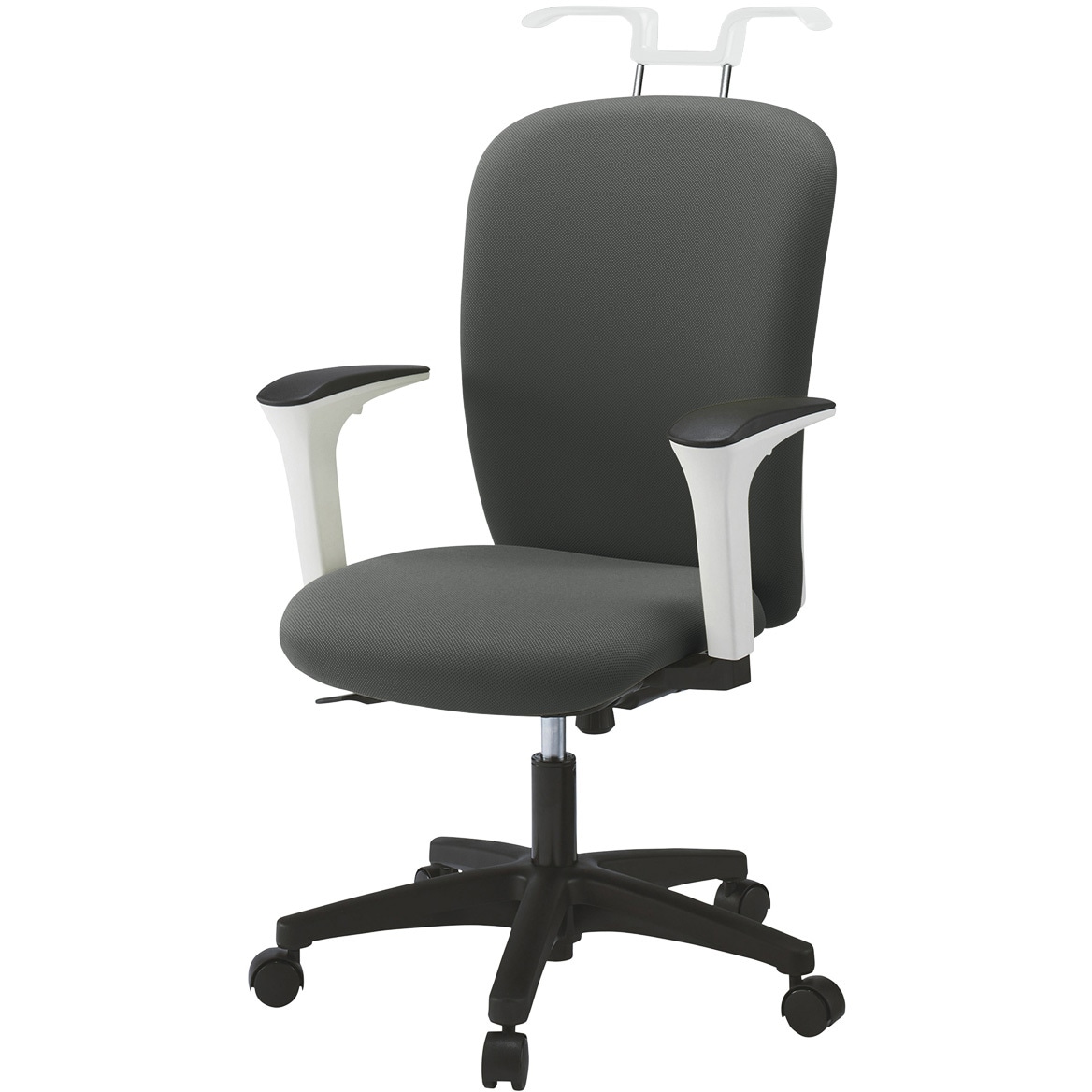 KT-357PVH-WTC3 リエットRチェア ハイバック 可動肘・ハンガー付 ナイロンキャスター<配送時組立サービス付> 1台 イトーキ 【通販モノタロウ】