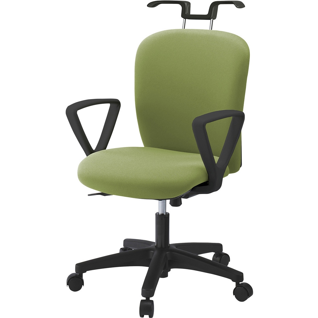 KT-366PVHM-T1Q7 リエットRチェア ローバック 固定肘・ハンガー付 ウレタンキャスター<配送時組立サービス付> 1台 イトーキ 【通販モノタロウ】