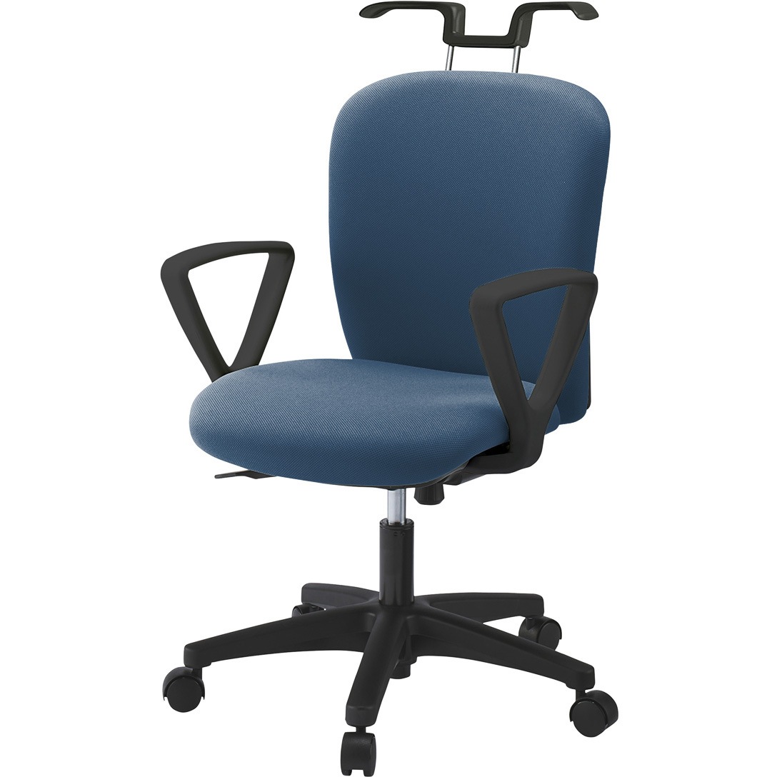 KT-366PVH-T1N3 リエットRチェア ローバック 固定肘・ハンガー付 ナイロンキャスター<配送時組立サービス付> 1台 イトーキ 【通販モノタロウ】 31,837円