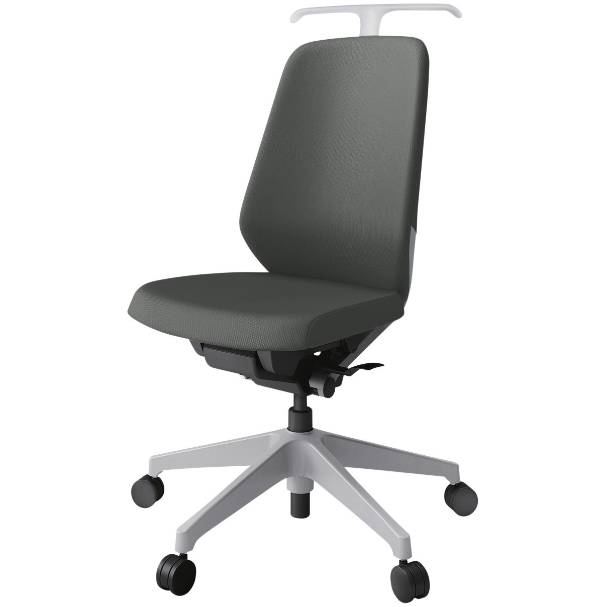 KJ-110PVHM-GNC3 ノートチェア ハイバック 肘なし ハンガー ランバーサポート付 クロスPV ウレタンキャスター<配送時組立サービス付> 1台 イトーキ 【通販モノタロウ】 44,988円