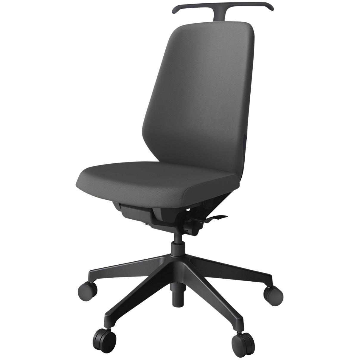 KJ-110PVHM-T1C3 ノートチェア ハイバック 肘なし ハンガー ランバーサポート付 クロスPV ウレタンキャスター<配送時組立サービス付> 1台 イトーキ 【通販モノタロウ】