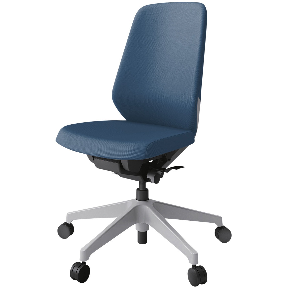 KJ-110PVM-GNN3 ノートチェア プレーンクロスバック 肘無 ハイバック ランバーサポート付 ウレタンキャスター<配送時組立サービス付> 1台 イトーキ 【通販モノタロウ】