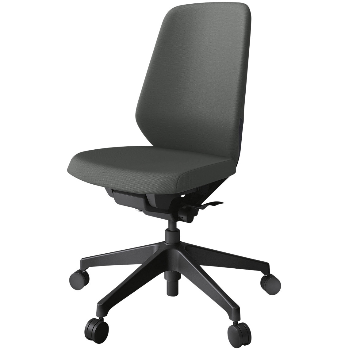 KJ-110PVM-T1C3 ノートチェア プレーンクロスバック 肘無 ハイバック ランバーサポート付 ウレタンキャスター<配送時組立サービス付> 1台 イトーキ 【通販モノタロウ】