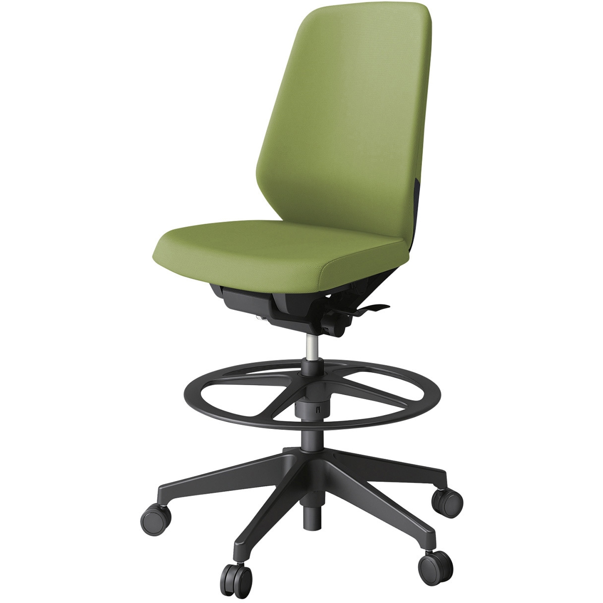 KJ-110PVP-T1Q7 ノートチェア ハイポジションタイプ ハイバック 肘なし ランバーサポート付 クロスPV 樹脂脚<配送時組立サービス付> 1台 イトーキ 【通販モノタロウ】