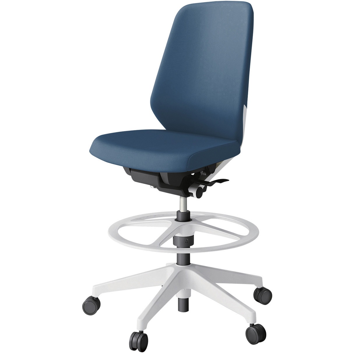 KJ-110PVP-W9N3 ノートチェア ハイポジションタイプ ハイバック 肘なし ランバーサポート付 クロスPV 樹脂脚<配送時組立サービス付> 1台 イトーキ 【通販モノタロウ】