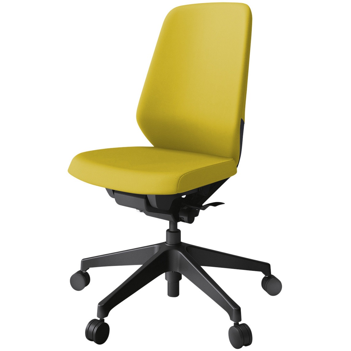 KJ-110PV-T1U5 ノートチェア プレーンクロスバック 肘無 ハイバック ランバーサポート付 ナイロンキャスター<配送時組立サービス付> 1台 イトーキ 【通販モノタロウ】