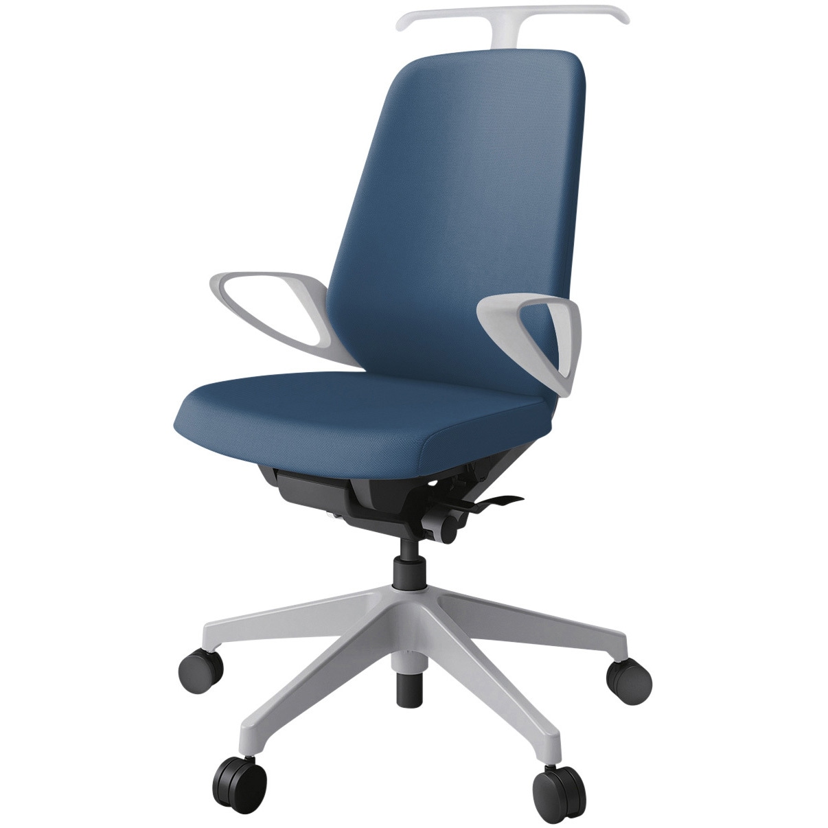 KJ-116PVHM-GNN3 ノートチェア ハイバック 固定肘 ハンガー ランバーサポート付 クロスPV ウレタンキャスター<配送時組立サービス付> 1台 イトーキ 【通販モノタロウ】