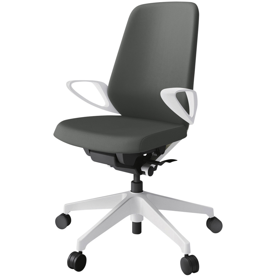 KJ-116PV-W9C3 ノートチェア ハイバック 固定肘 ランバーサポート付 クロスPV ナイロンキャスター<配送時組立サービス付> 1台 イトーキ 【通販モノタロウ】