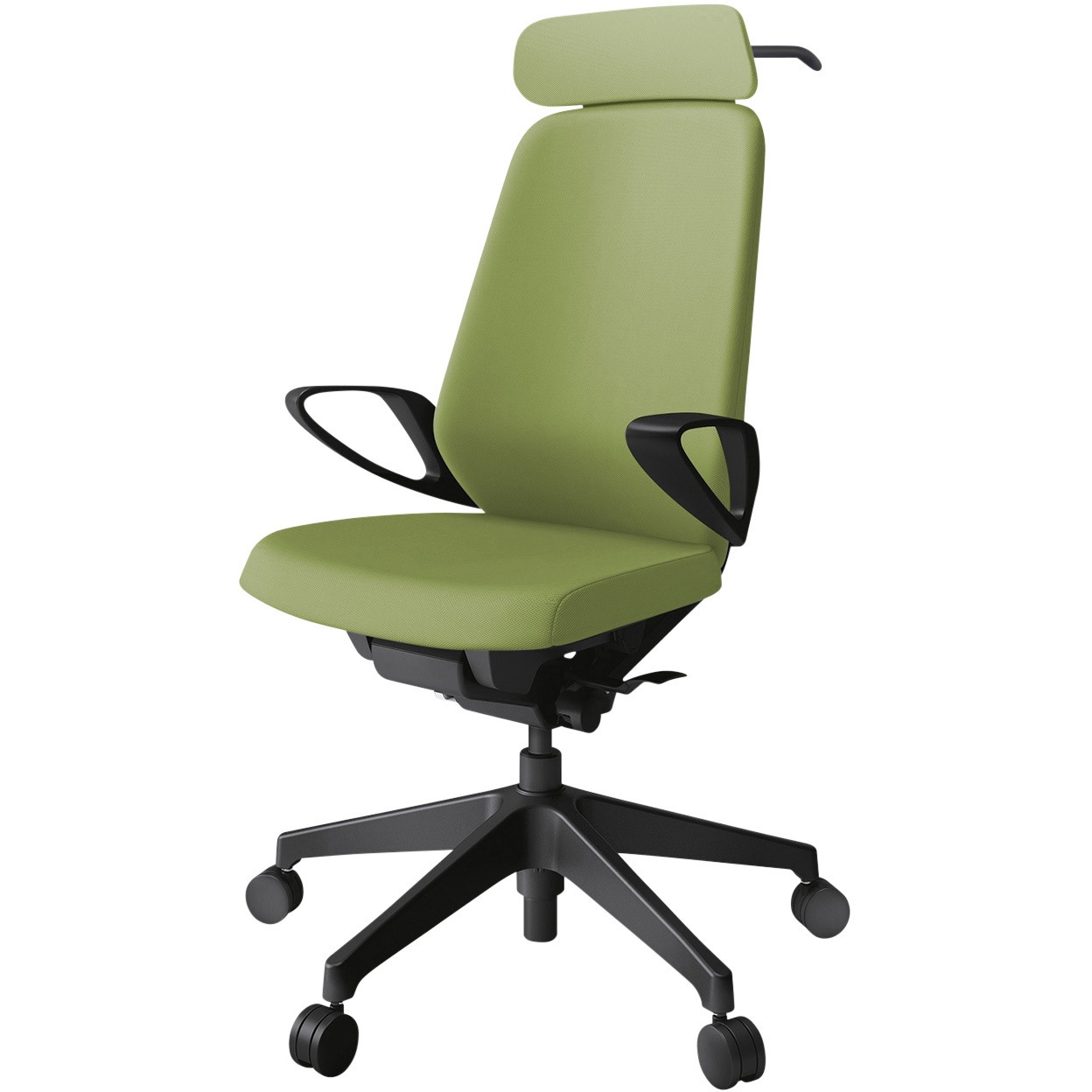 KJ-116PVXM-T1Q7 ノートチェア エクストラハイバック 固定肘 ハンガー ランバーサポート付 クロスPV ウレタンキャスター<配送時組立サービス付> 1台 イトーキ 【通販モノタロウ】