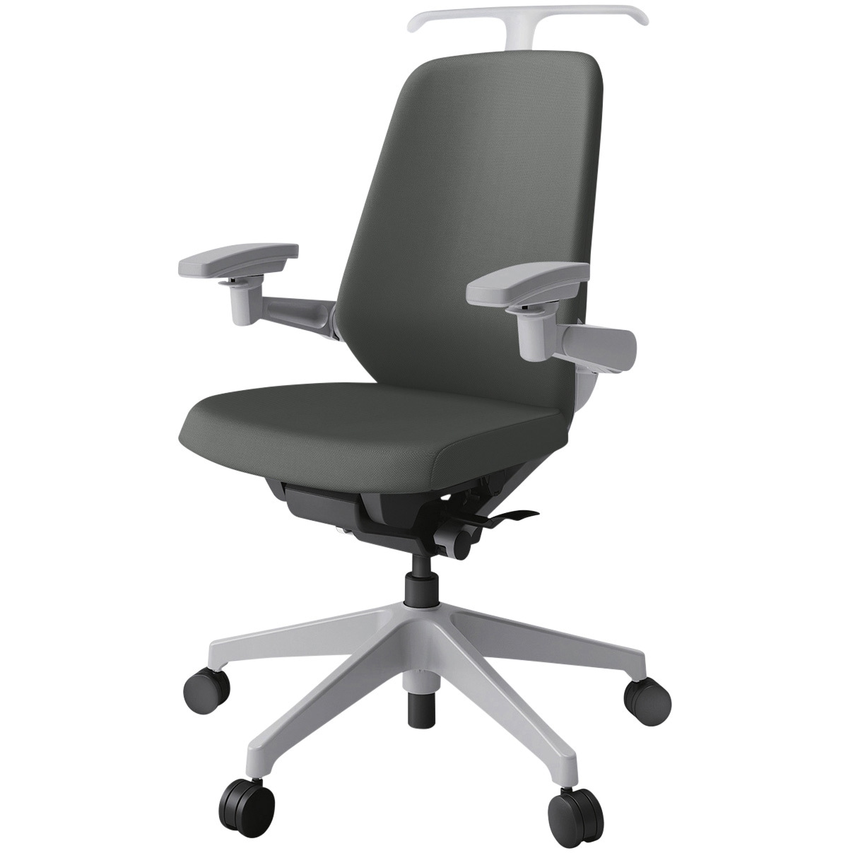 KJ-117PVHM1GNC3 ノートチェア ハイバック 可動肘 ハンガー ランバーサポート付 クロスPV ウレタンキャスター<配送時組立サービス付> 1台 イトーキ 【通販モノタロウ】