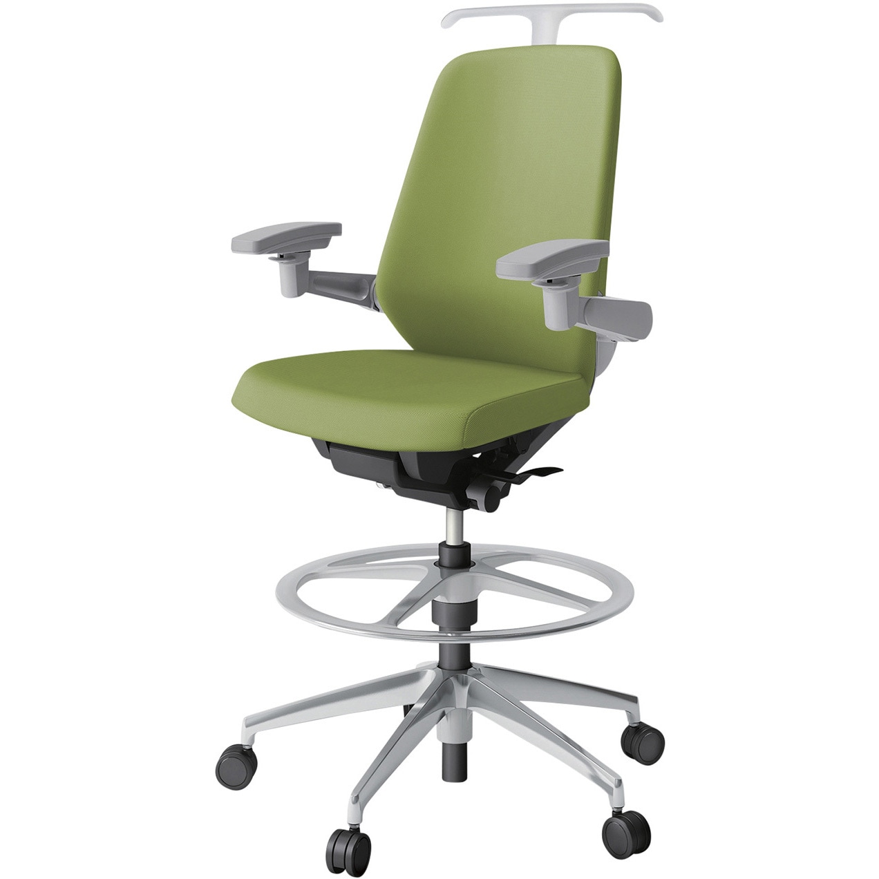 KJ-117PVHP1ZNQ7 ノートチェア ハイポジションタイプ ハイバック 可動肘 ハンガー ランバーサポート付 クロスPV アルミ脚<配送時組立サービス付> 1台 イトーキ 【通販モノタロウ】