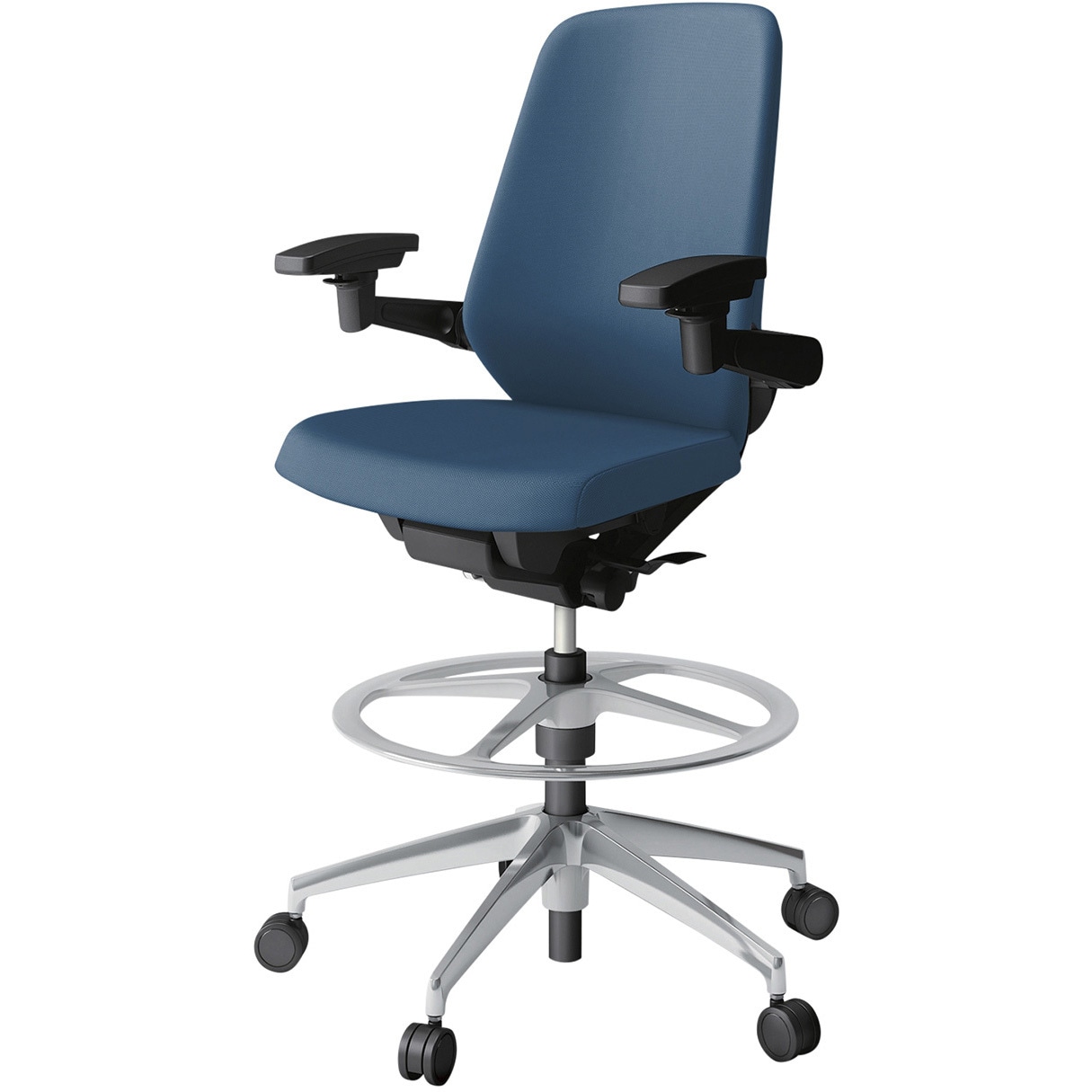 KJ-117PVP1ZTN3 ノートチェア ハイポジションタイプ ハイバック 可動肘 ランバーサポート付 クロスPV アルミ脚<配送時組立サービス付> 1台 イトーキ 【通販モノタロウ】