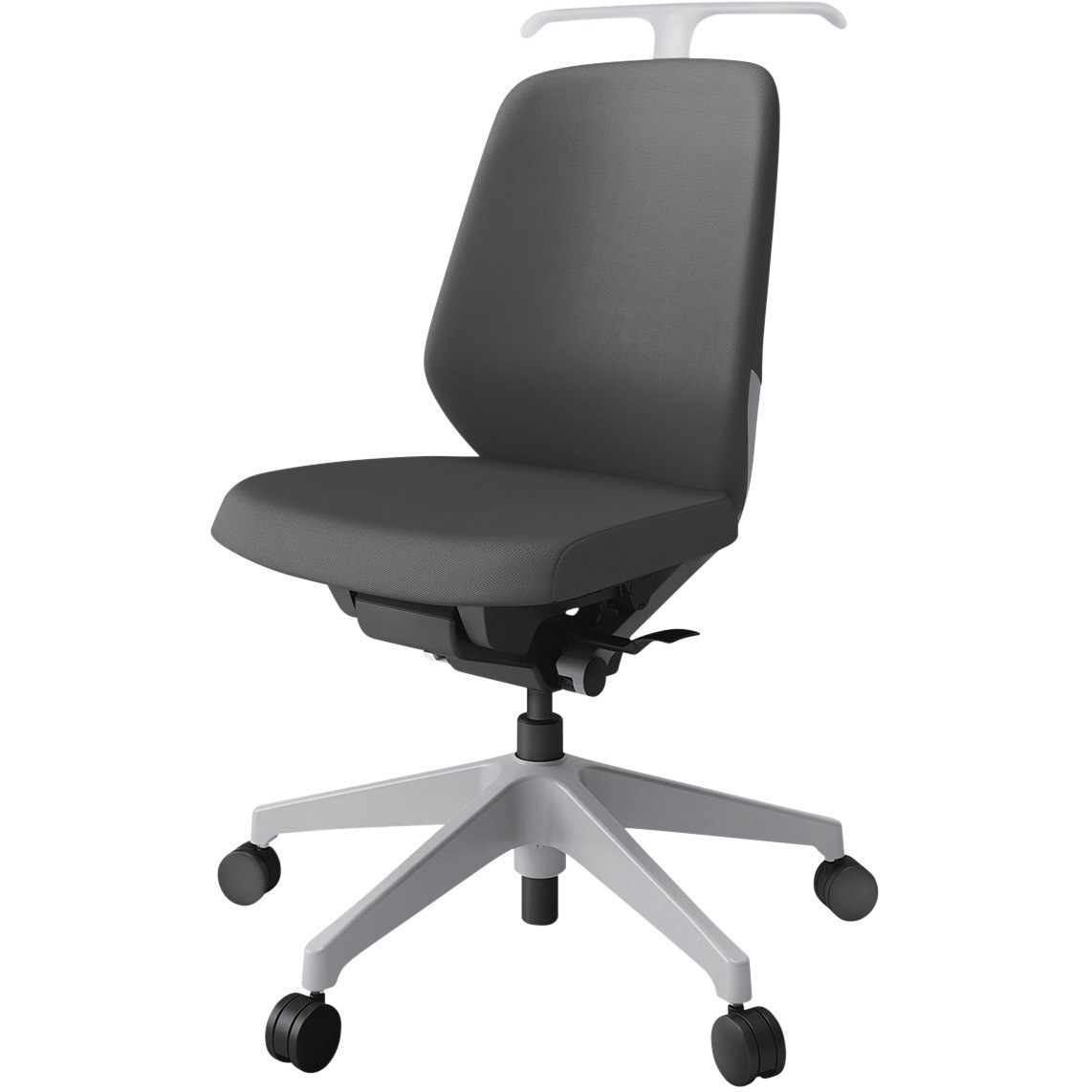 KJ-120PVH-GNC3 ノートチェア ローバック 肘なし ハンガー ランバーサポート付 クロスPV ナイロンキャスター<配送時組立サービス付> 1台 イトーキ 【通販モノタロウ】