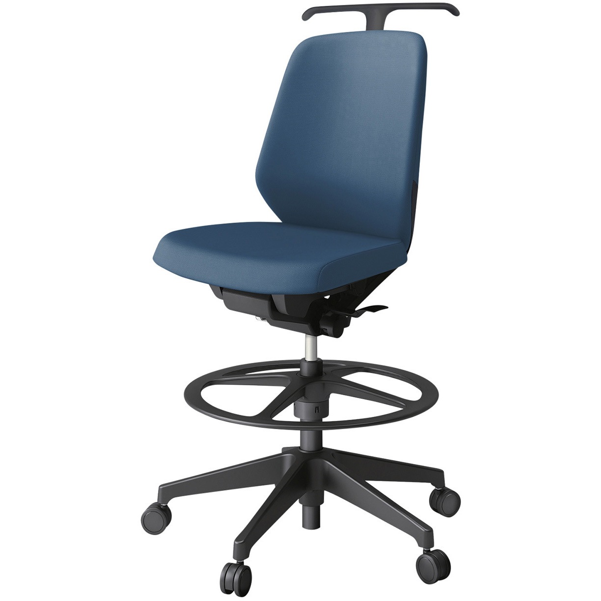 KJ-120PVHP-T1N3 ノートチェア ハイポジションタイプ ローバック 肘なし ハンガー ランバーサポート付 クロスPV 樹脂脚<配送時組立サービス付> 1台 イトーキ 【通販モノタロウ】