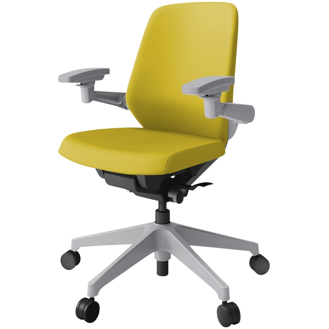 KJ-127PVM1GNU5 ノートチェア プレーンクロスバック 可動肘 ローバック ランバーサポート付 ウレタンキャスター<配送時組立サービス付> 1台 イトーキ 【通販モノタロウ】