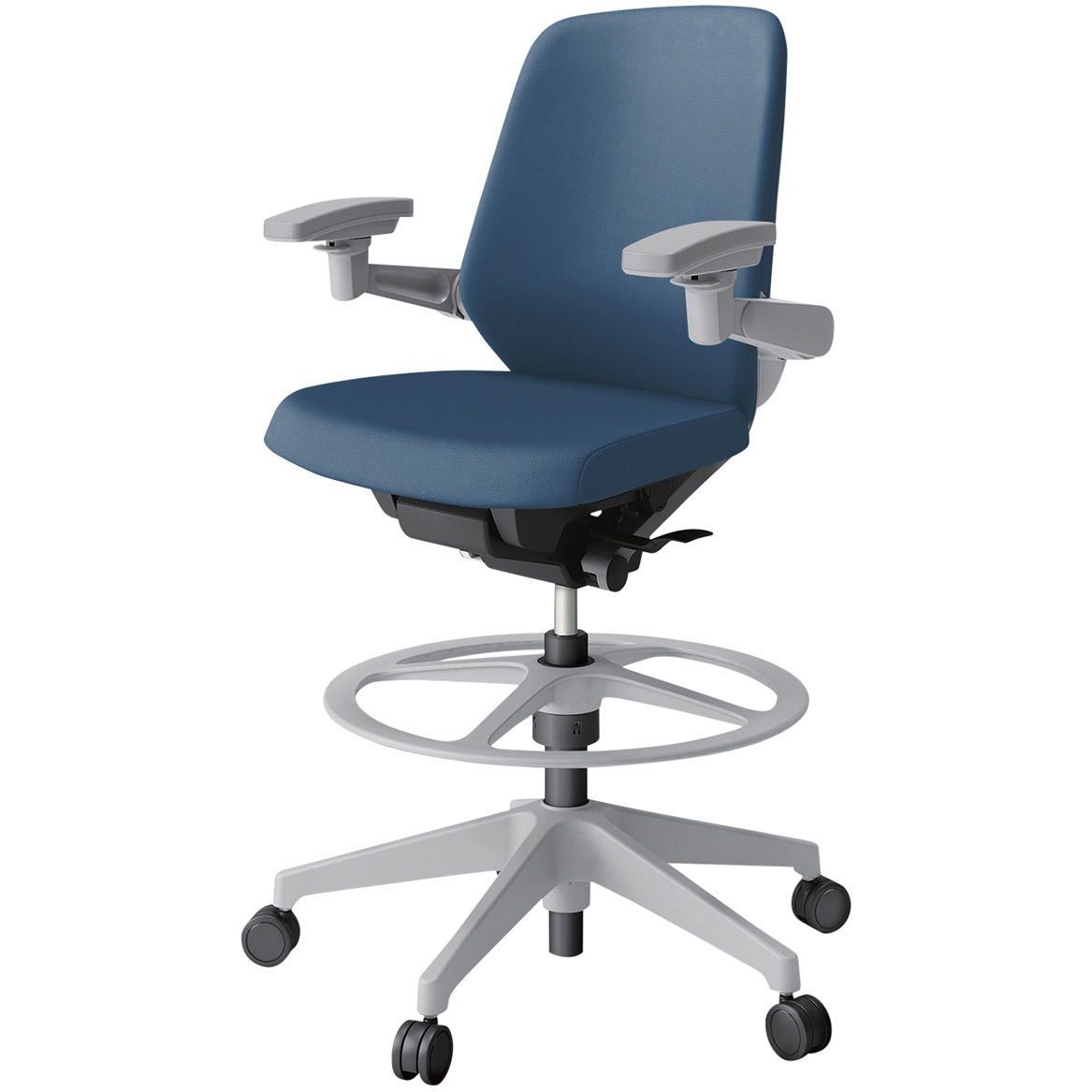 KJ-127PVP1GNN3 ノートチェア ハイポジションタイプ ローバック 可動肘 ランバーサポート付 クロスPV 樹脂脚<配送時組立サービス付> 1台 イトーキ 【通販モノタロウ】 59,988円