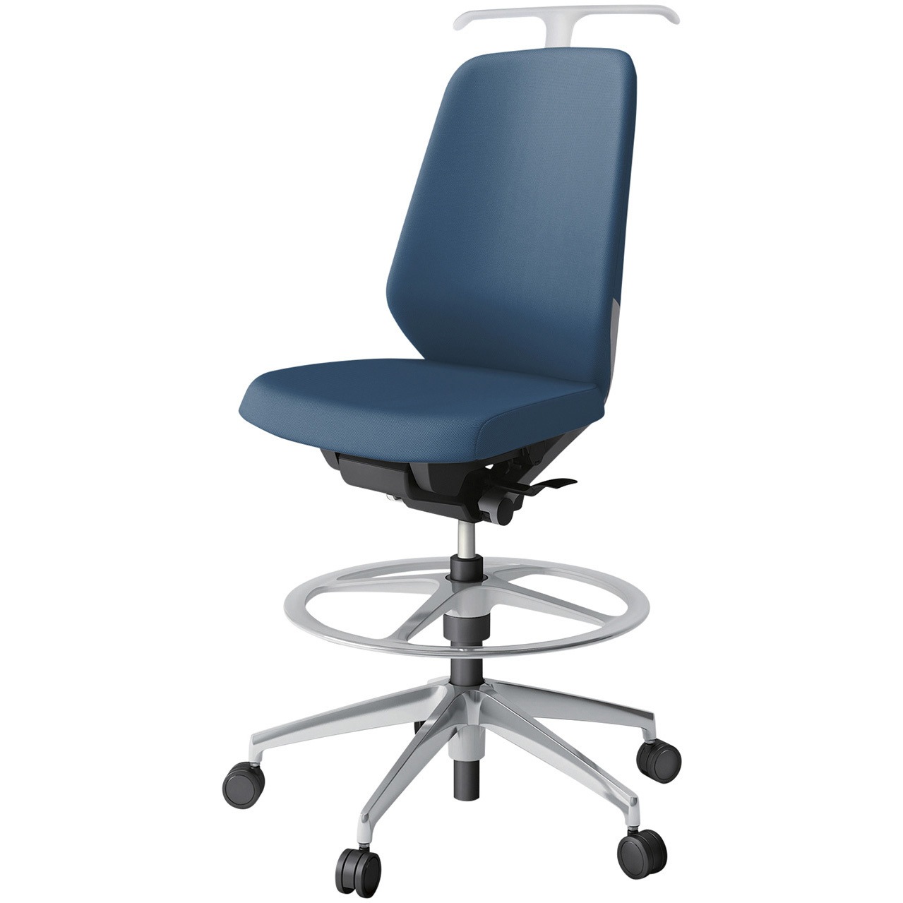 KJ-130PVHP-ZNN3 ノートチェア ハイポジションタイプ ハイバック 肘なし ハンガー ランバーサポートなし クロスPV アルミ脚<配送時組立サービス付> 1台 イトーキ 【通販モノタロウ】