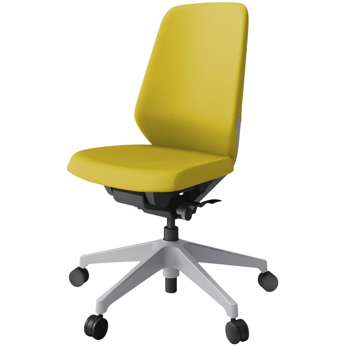 KJ-130PVM-GNU5 ノートチェア プレーンクロスバック 肘無 ハイバック ランバーサポートなし ウレタンキャスター<配送時組立サービス付> 1台 イトーキ 【通販モノタロウ】