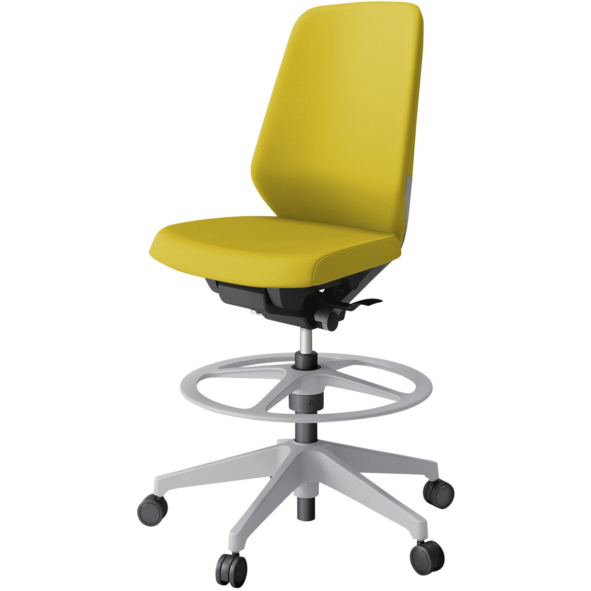 KJ-130PVP-GNU5 ノートチェア ハイポジションタイプ ハイバック 肘なし ランバーサポートなし クロスPV 樹脂脚<配送時組立サービス付> 1台 イトーキ 【通販モノタロウ】