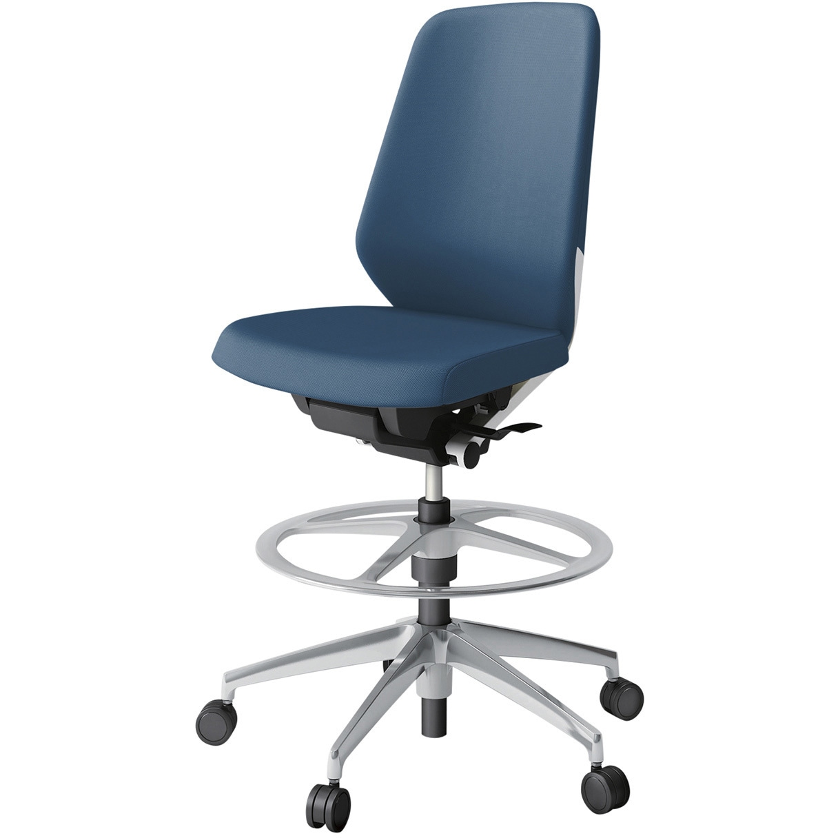 KJ-130PVP-ZWN3 ノートチェア ハイポジションタイプ ハイバック 肘なし ランバーサポートなし クロスPV アルミ脚<配送時組立サービス付> 1台 イトーキ 【通販モノタロウ】