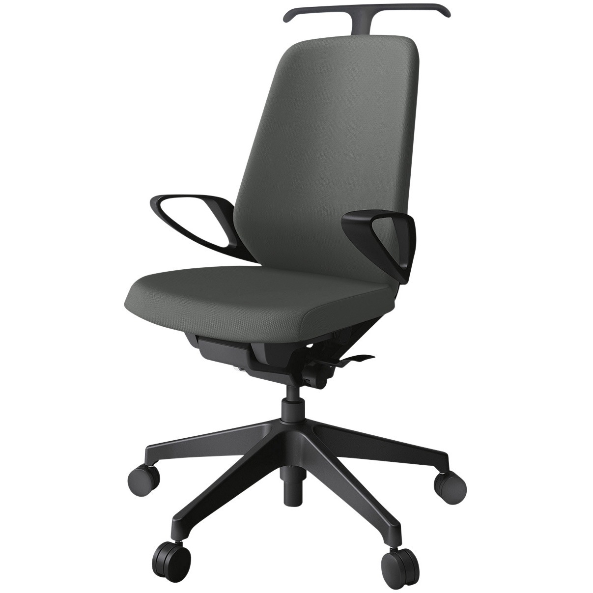 KJ-136PVHM-T1C3 ノートチェア ハイバック 固定肘 ハンガー ランバーサポートなし クロスPV ウレタンキャスター<配送時組立サービス付> 1台 イトーキ 【通販モノタロウ】