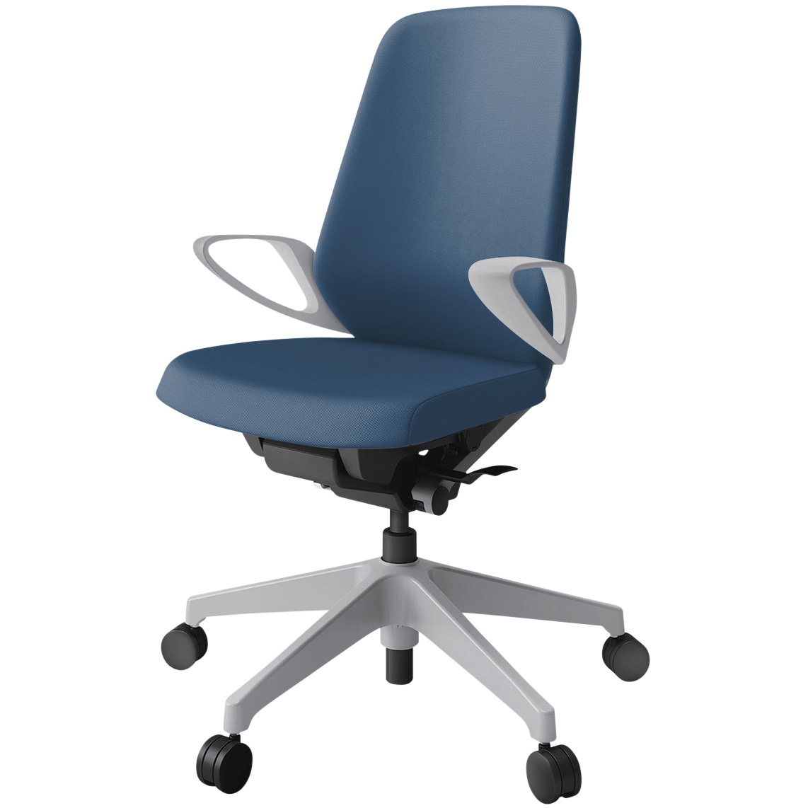 KJ-136PVM-GNN3 ノートチェア ハイバック 固定肘 ランバーサポートなし クロスPV ウレタンキャスター<配送時組立サービス付> 1台 イトーキ 【通販モノタロウ】