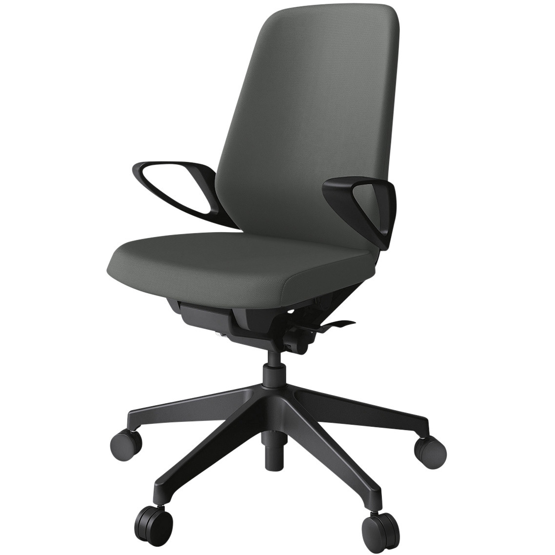 KJ-136PVM-T1C3 ノートチェア ハイバック 固定肘 ランバーサポートなし クロスPV ウレタンキャスター<配送時組立サービス付> 1台 イトーキ 【通販モノタロウ】